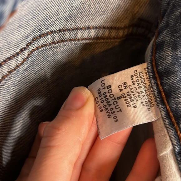 Harley Davidson Blue Bootcut Motorcycle Jeans, Women’s Size 8 - Picture 7 of 10